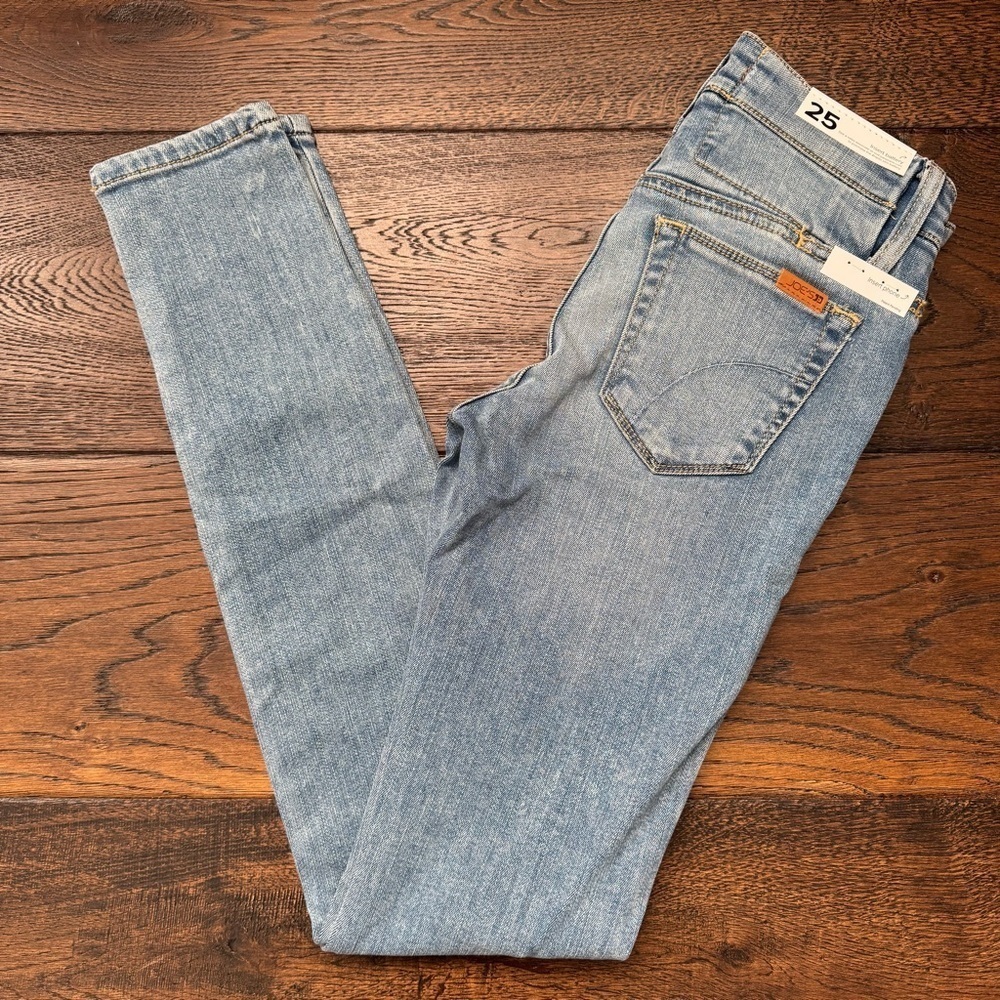 Joe's Jeans Cheri Hello The Icon Skinny Jeans Mid Rise Denim Light Wash Size 25